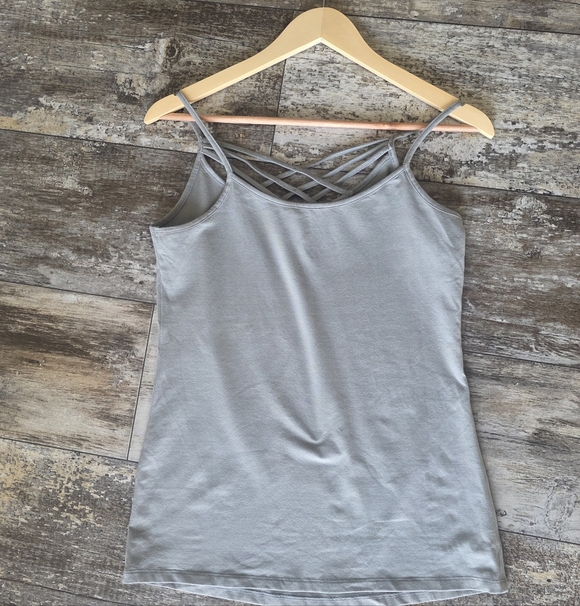 Maurices Light Gray Crisscross Camisole - Picture 4 of 5